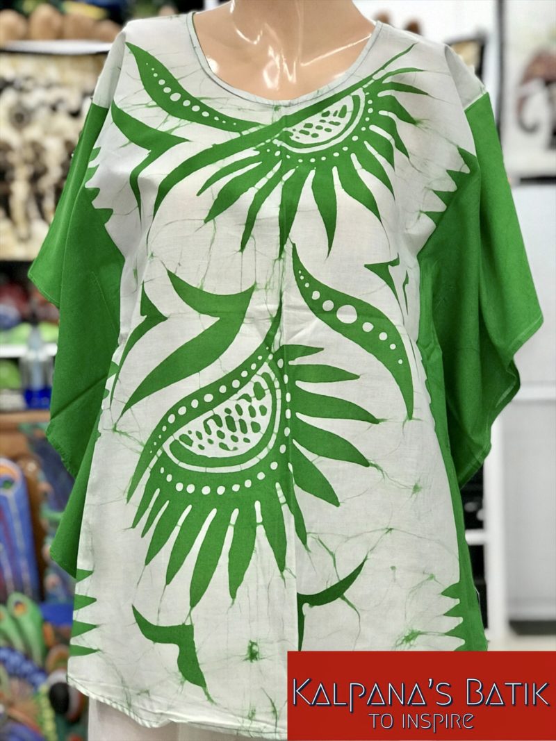 batik poncho blouse 60