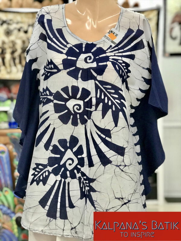 batik poncho blouse 57