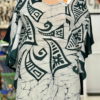 batik poncho blouse 45