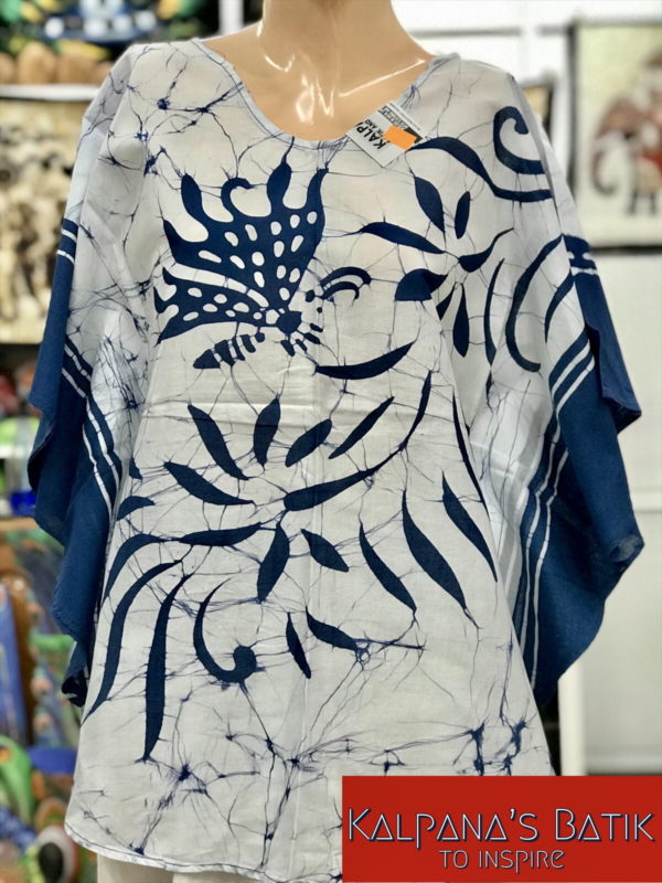 batik poncho blouse 74
