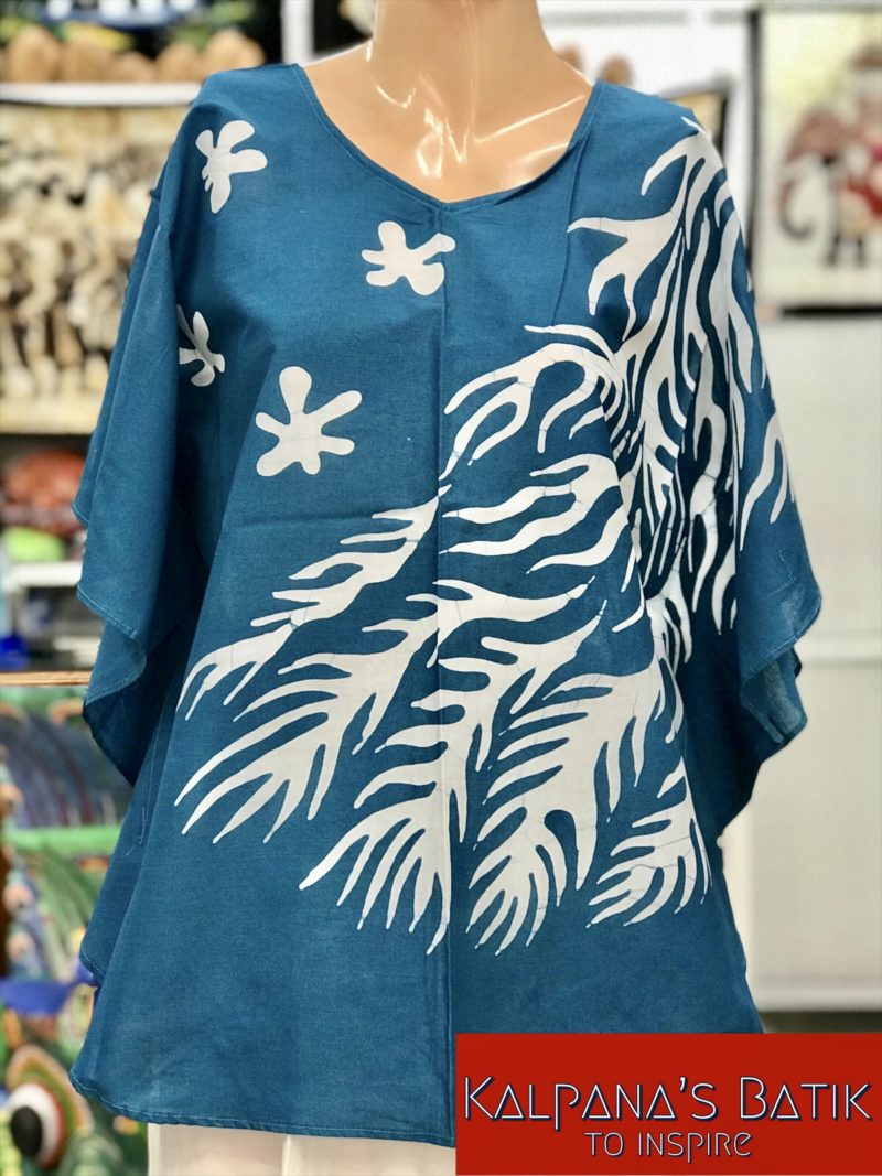 batik poncho blouse 51