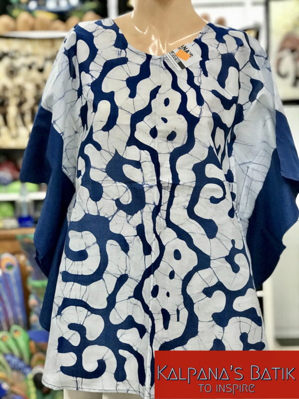 batik poncho blouse 78