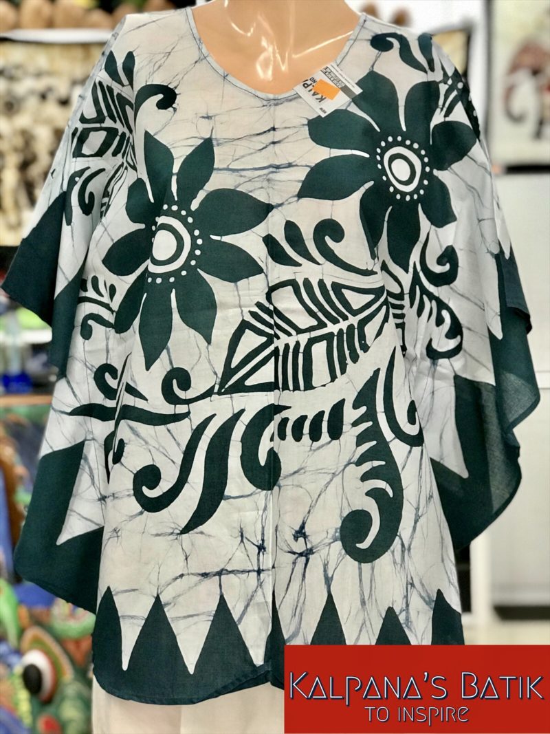 batik poncho blouse 38