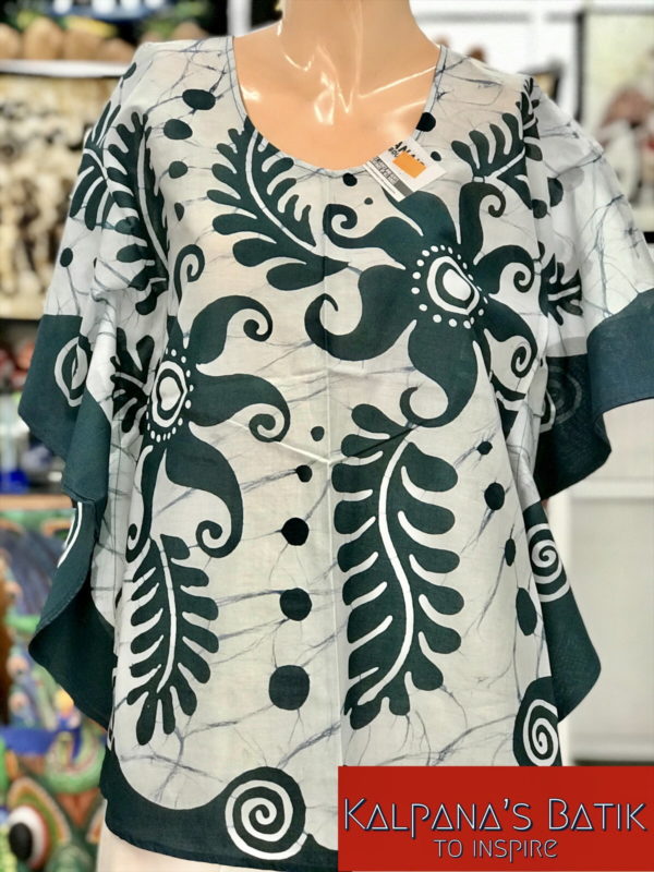 batik poncho blouse 39
