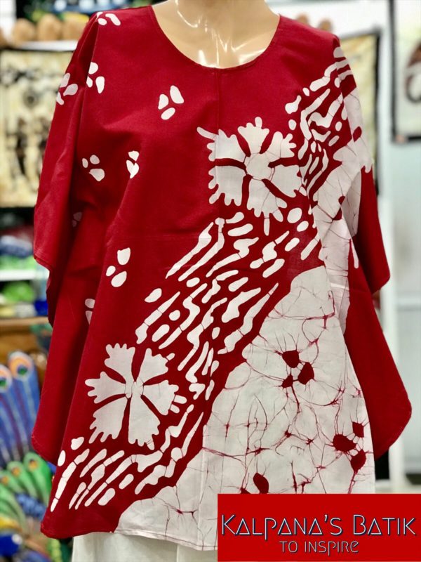 batik poncho blouse 94