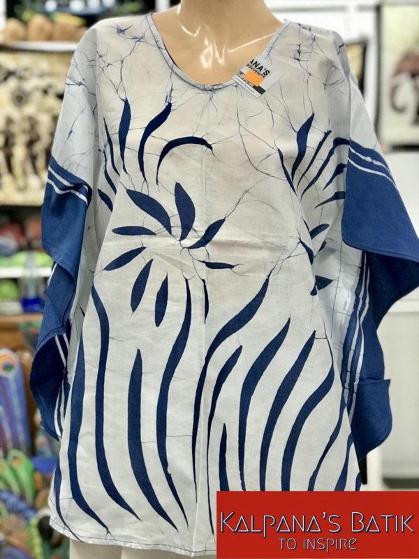 batik poncho blouse 77