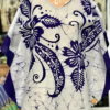 batik poncho blouse 08