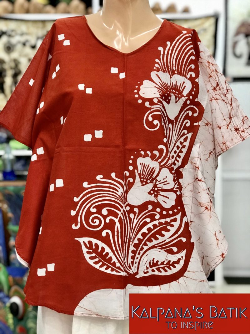 batik poncho blouse 23