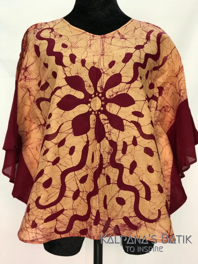 Batik poncho blouses 118