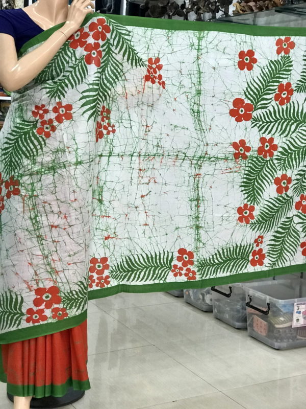 cotton batik saree 29