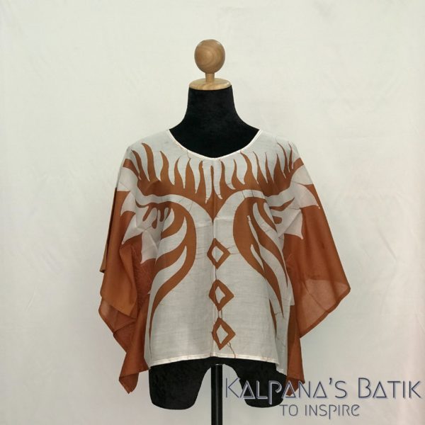 Batik poncho blouses 187