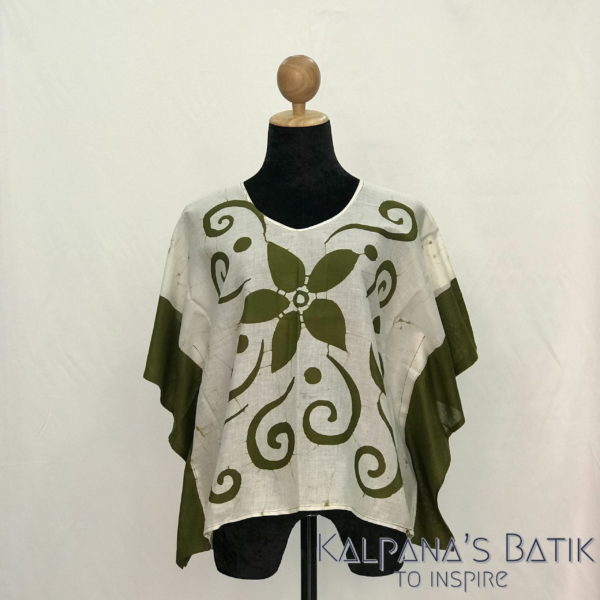 Batik poncho blouses 174