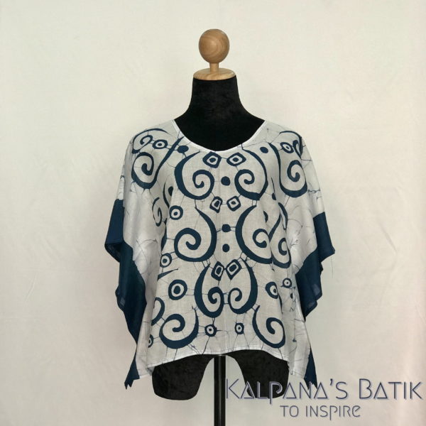 Batik poncho blouses 164