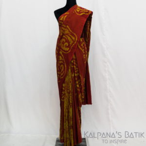 Cotton Batik Saree -74