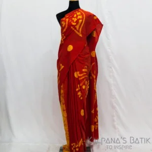 Cotton Batik Saree -75