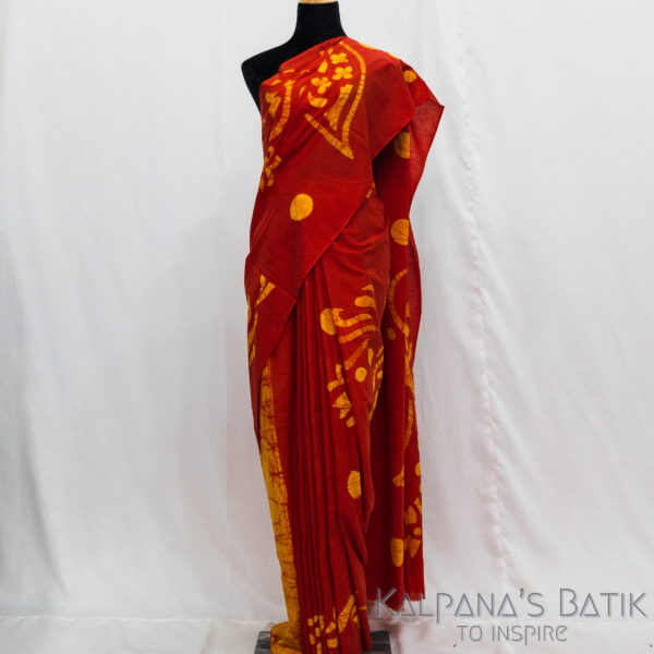 Cotton Batik Saree -75