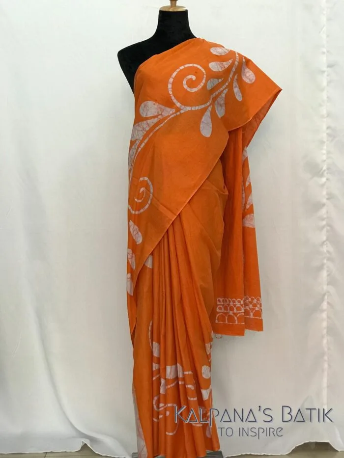 Cotton Batik Saree CBS52 - Image 2