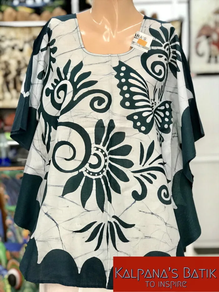Batik Poncho Blouse BPB42