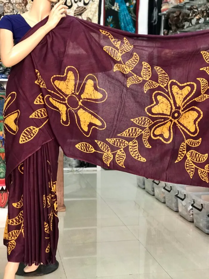Cotton Batik Saree CBS08 - Image 2
