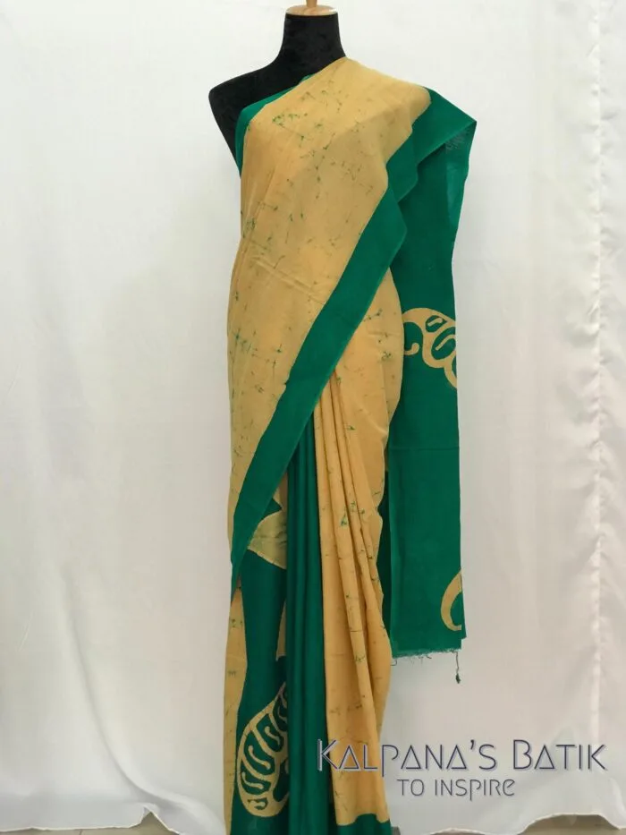 Cotton Batik Saree CBS50 - Image 2