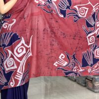 Cotton Batik Saree CBS24 - Image 2