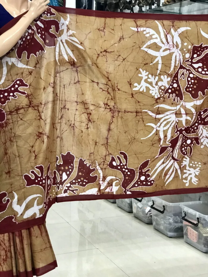 Cotton Batik Saree CBS37 - Image 2