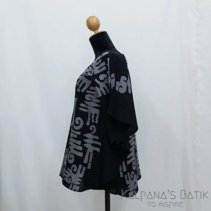 Batik Poncho Blouse BPB368 - Image 2