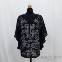 Batik Poncho Blouse BPB378 - Image 3