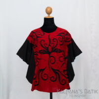Batik Poncho Blouse BPB429