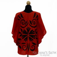 Batik Poncho Blouse BPB441 - Image 3