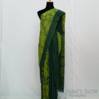 Cotton Batik Saree CBS64 - Image 2