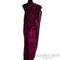 Cotton Batik Saree CBS80 - Image 2