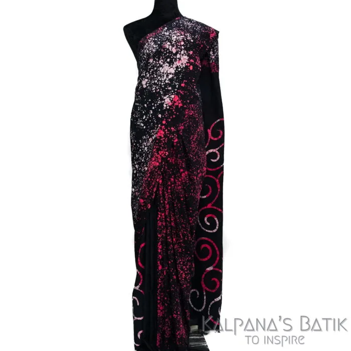 Cotton Batik Saree CBS84 - Image 2