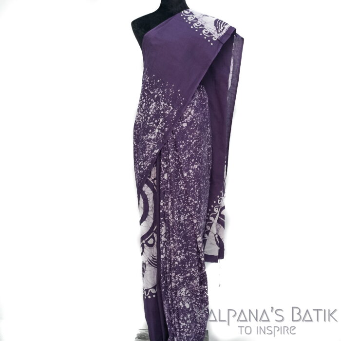 Cotton Batik Saree CBS89 - Image 2