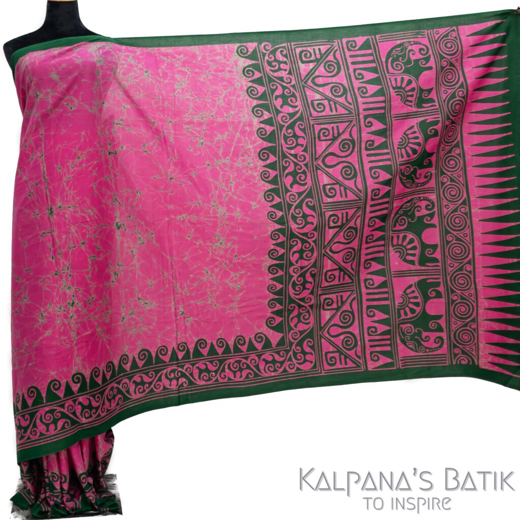 Cotton Super Lawn Batik Saree 5.1 2