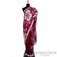 Cotton Batik Saree CBS97 - Image 2
