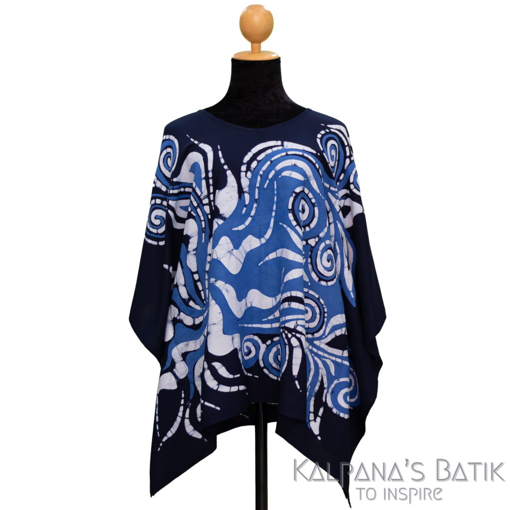 batik poncho blouse bpb 489.1