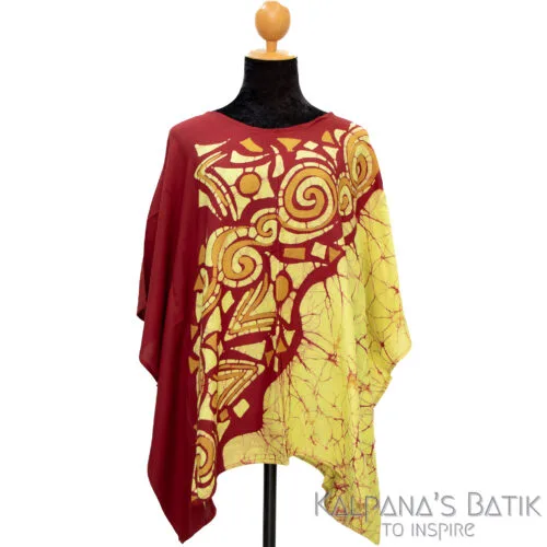 batik poncho blouse bpb 505.1