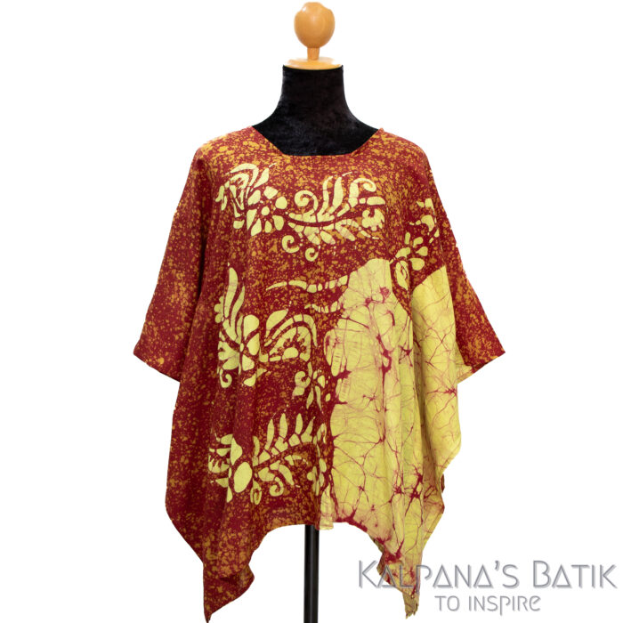 batik poncho blouse bpb 507.1