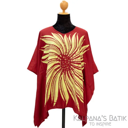 batik poncho blouse bpb 511.1