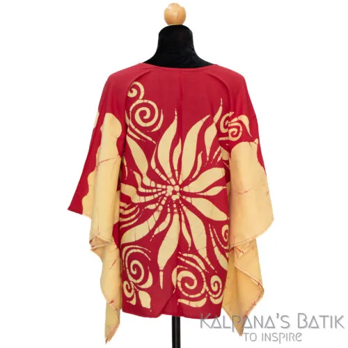 batik poncho blouse bpb 514.2