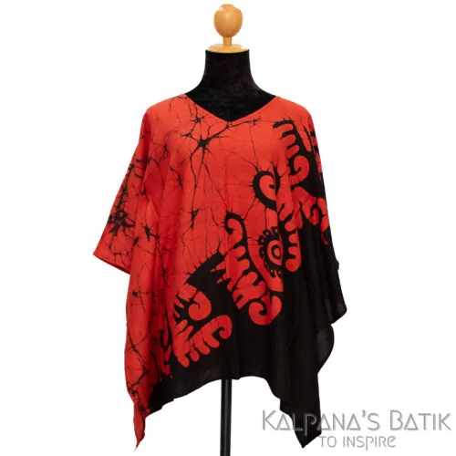 batik poncho blouse bpb 521.1