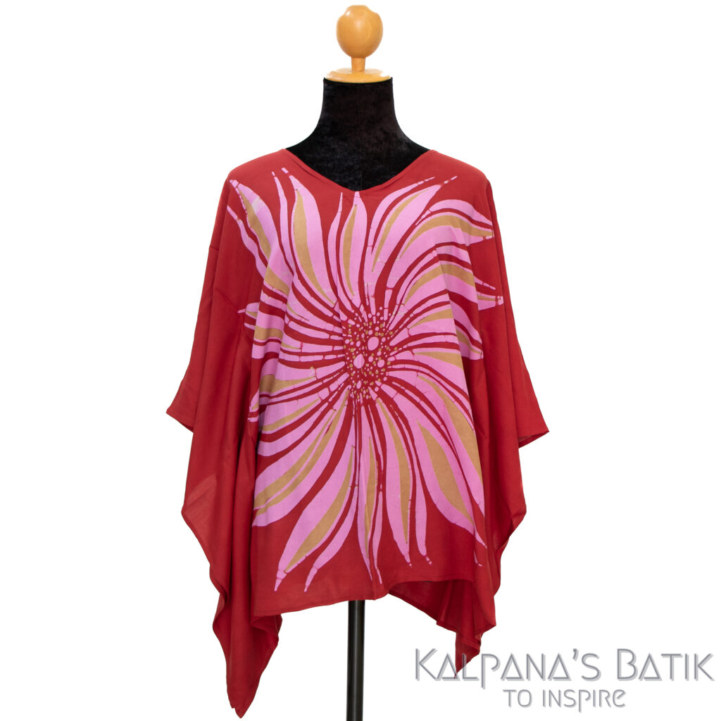 batik poncho blouse bpb 524.1