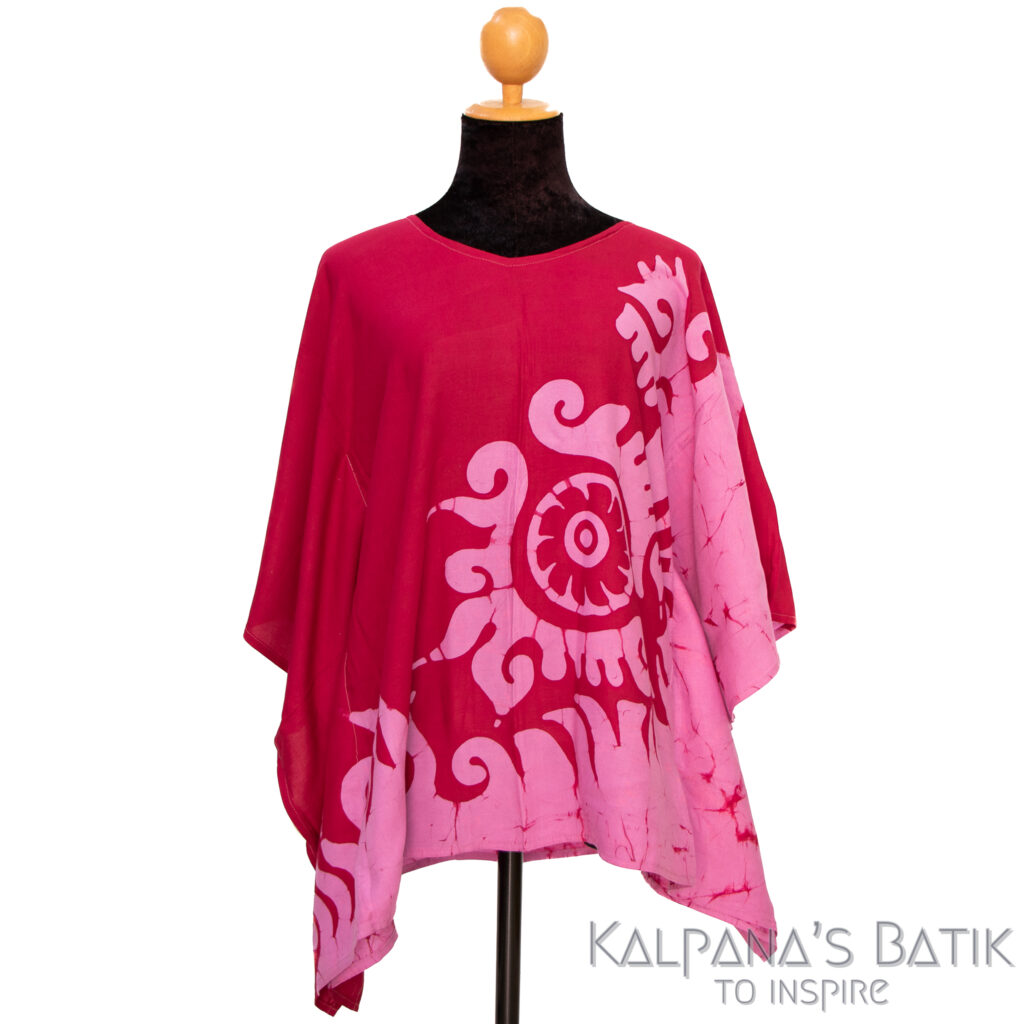 batik poncho blouse bpb 526.1