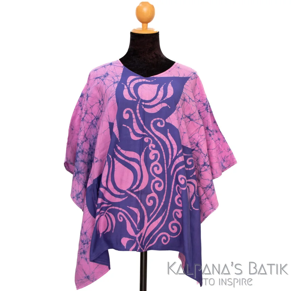 batik poncho blouse bpb 535.1