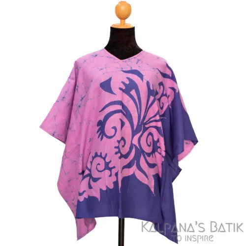 batik poncho blouse bpb 536.1