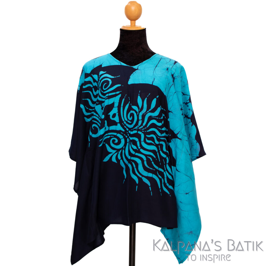 batik poncho blouse bpb 542.1