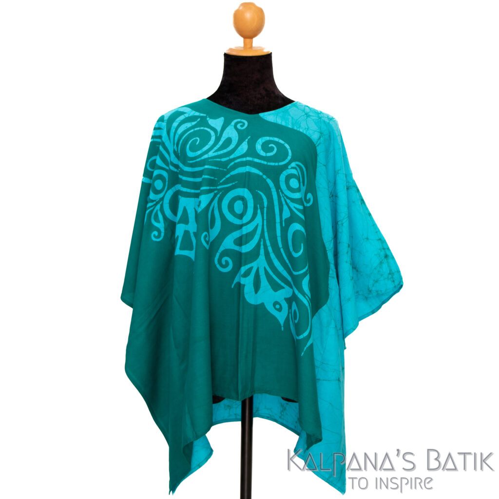 batik poncho blouse bpb 545.1