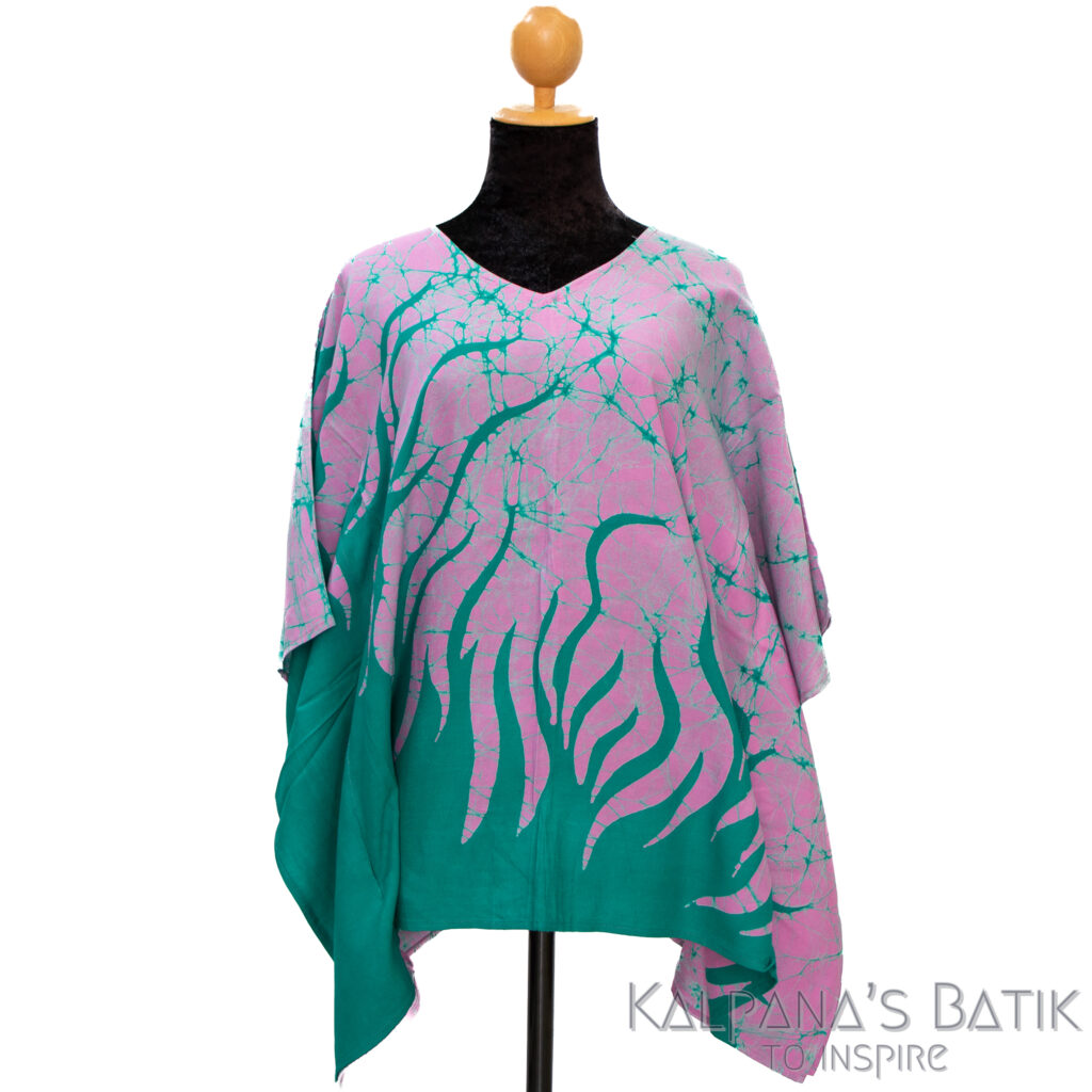 batik poncho blouse bpb 554.1